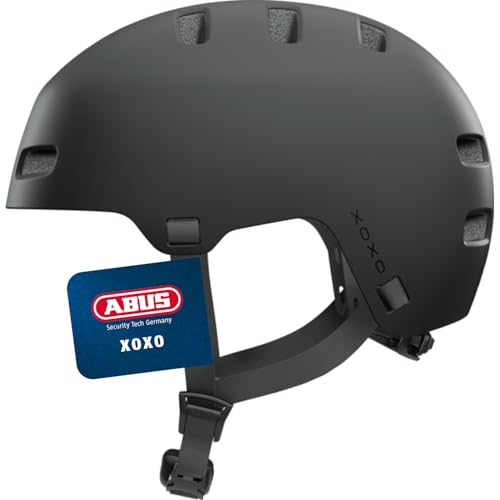 ABUS Fahrradhelm XOXO – Cityhelm im Skater-Look, Größe M