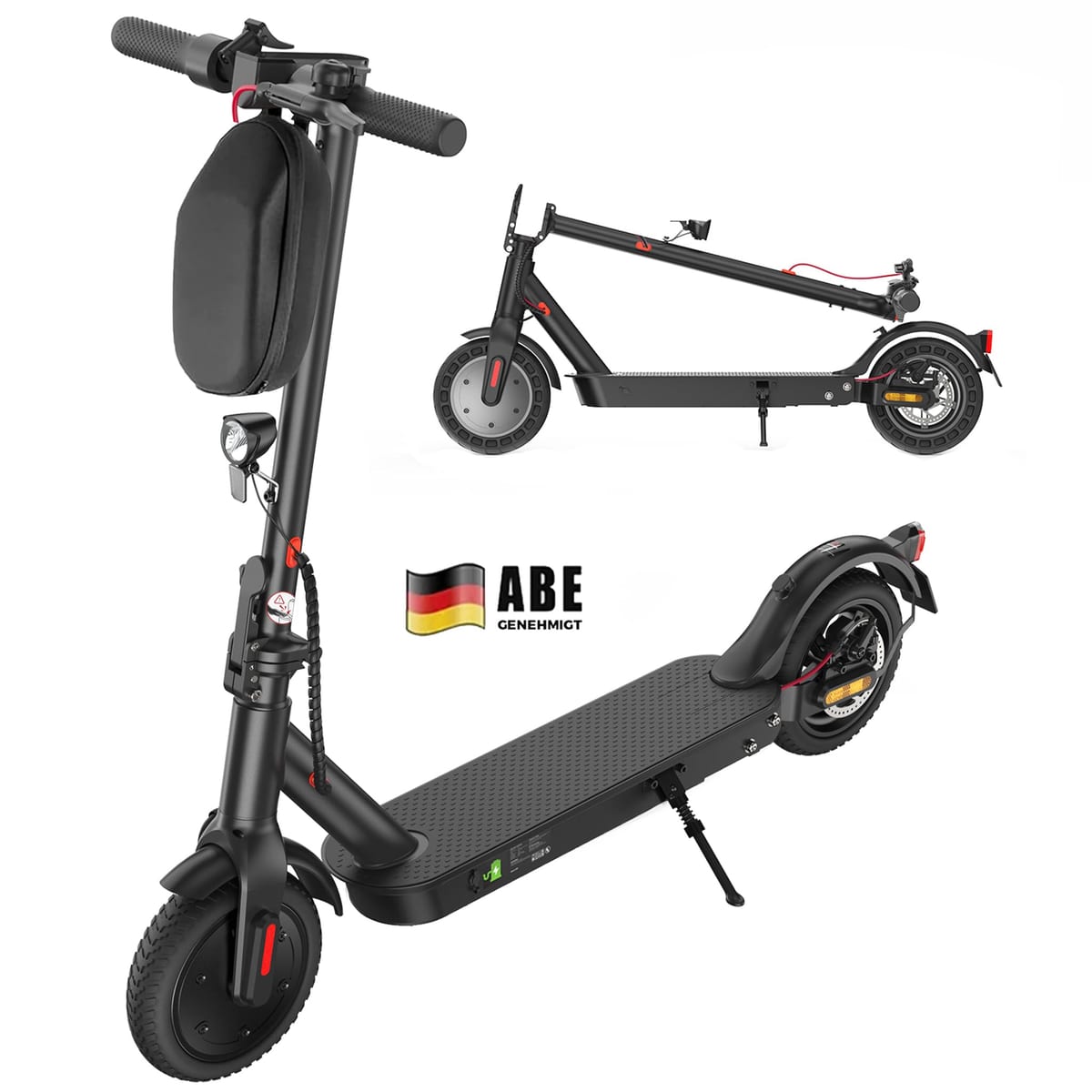 E-Scooter mit Straßenzulassung – 350W, 30 km Reichweite, 120 kg, 20 km/h
