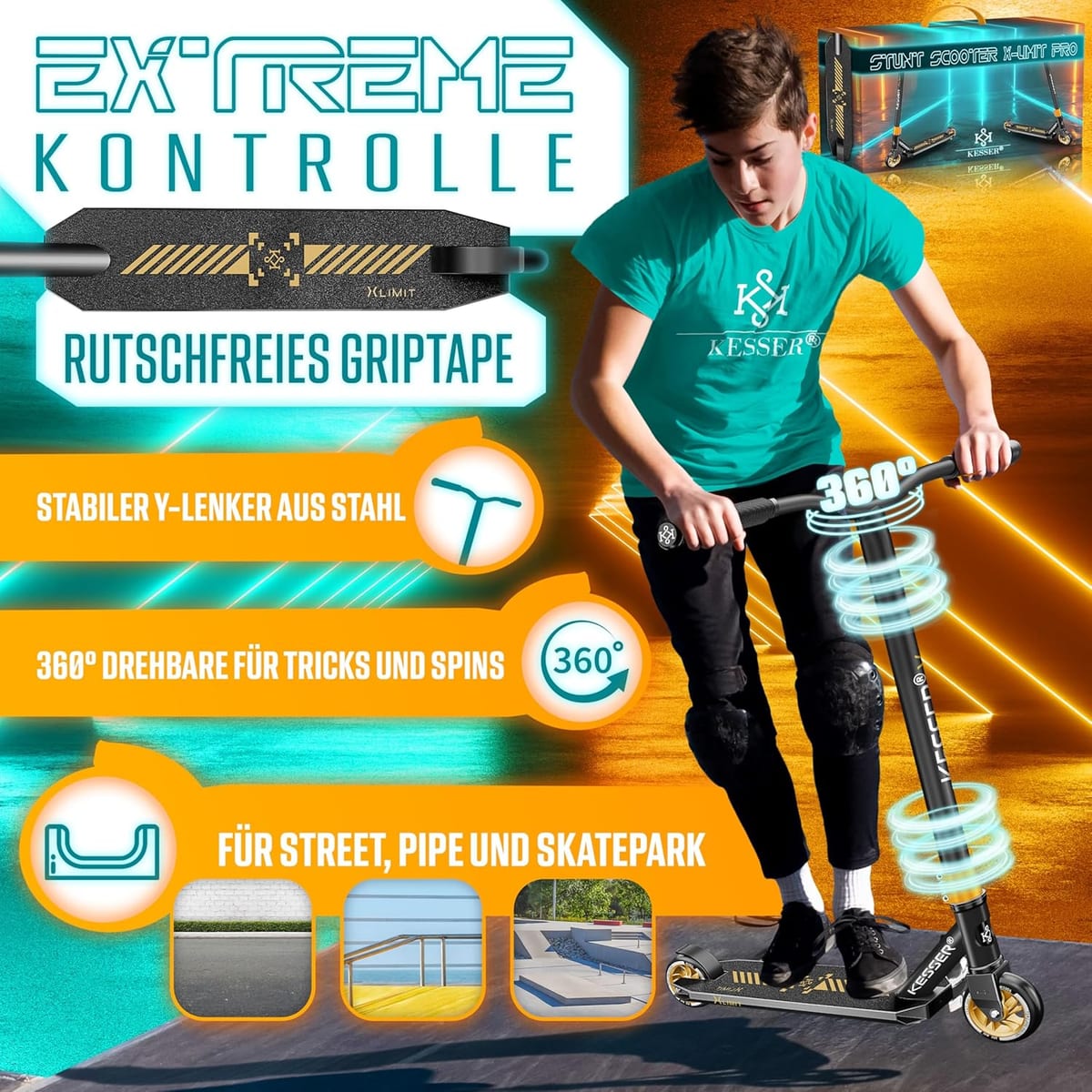 KESSER X-Limit-Pro Stunt Scooter Ansicht 2