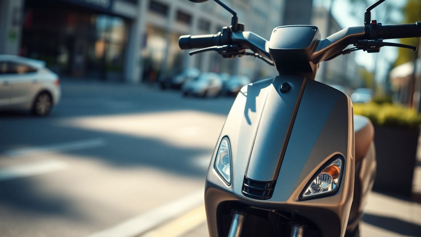 E-Scooter auf deutscher Straße mit Zulassung und Versicherung