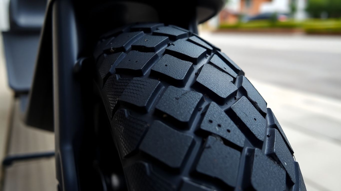 Elektroroller Reifen Nahaufnahme